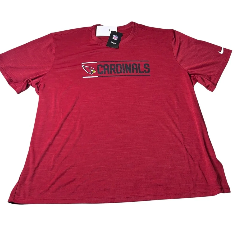NEW Arizona Cardinals Dri Fit T Shirt Men 3XL Red Nike Football NFL Team Apparel